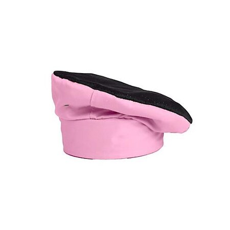 Active Chef Toque, Pink with Black Accent